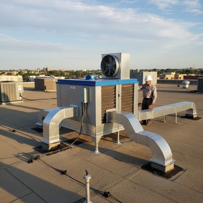 Swamp Cooler Installation detail